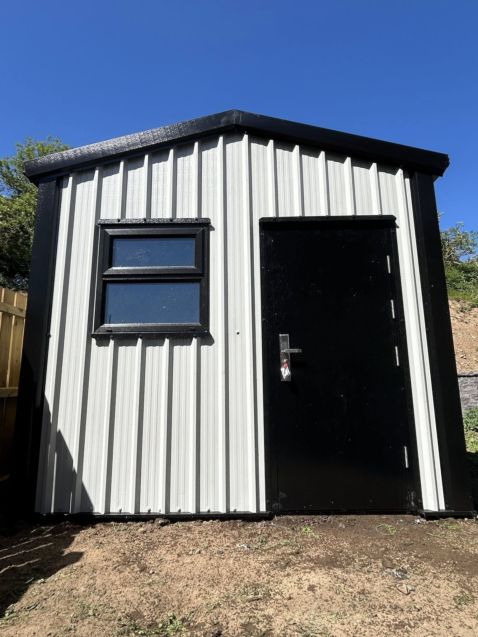 exterior of garden shed by MD Garden Sheds2GO door