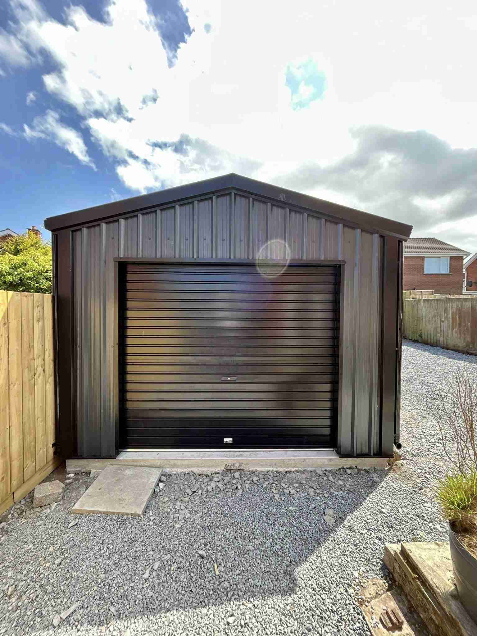 exterior of installed modular building
