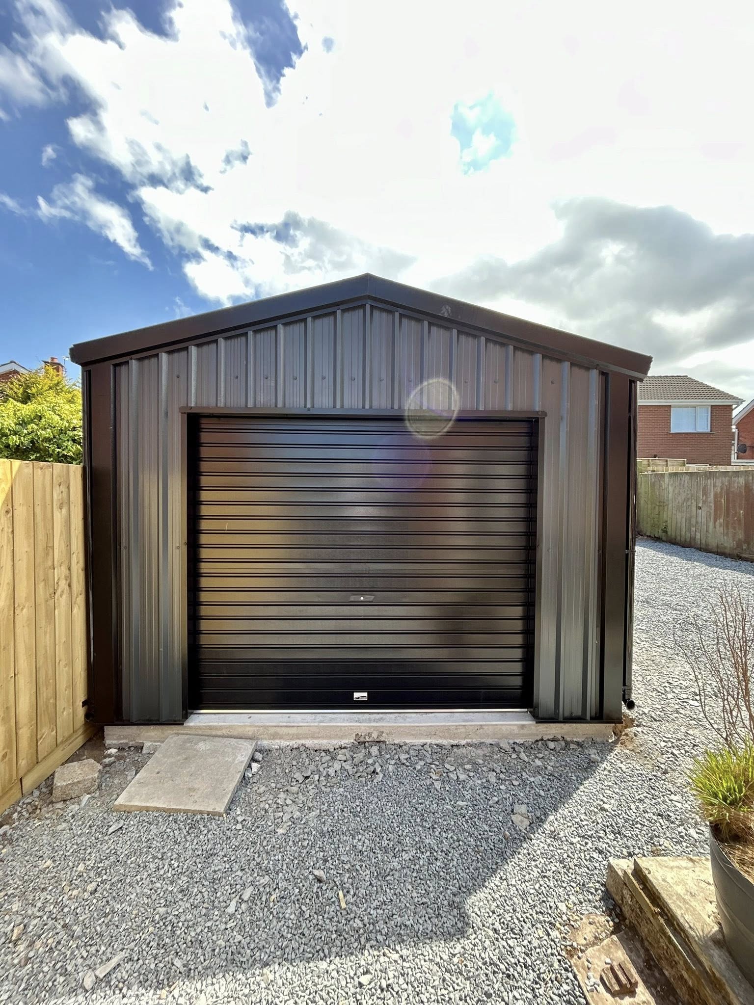 exterior of shed by MD Garden Sheds2GO door down