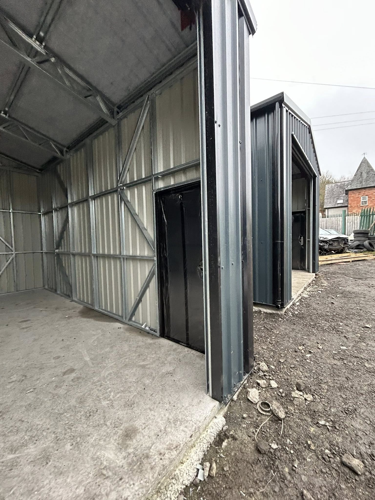 interior and exterior of garden sheds