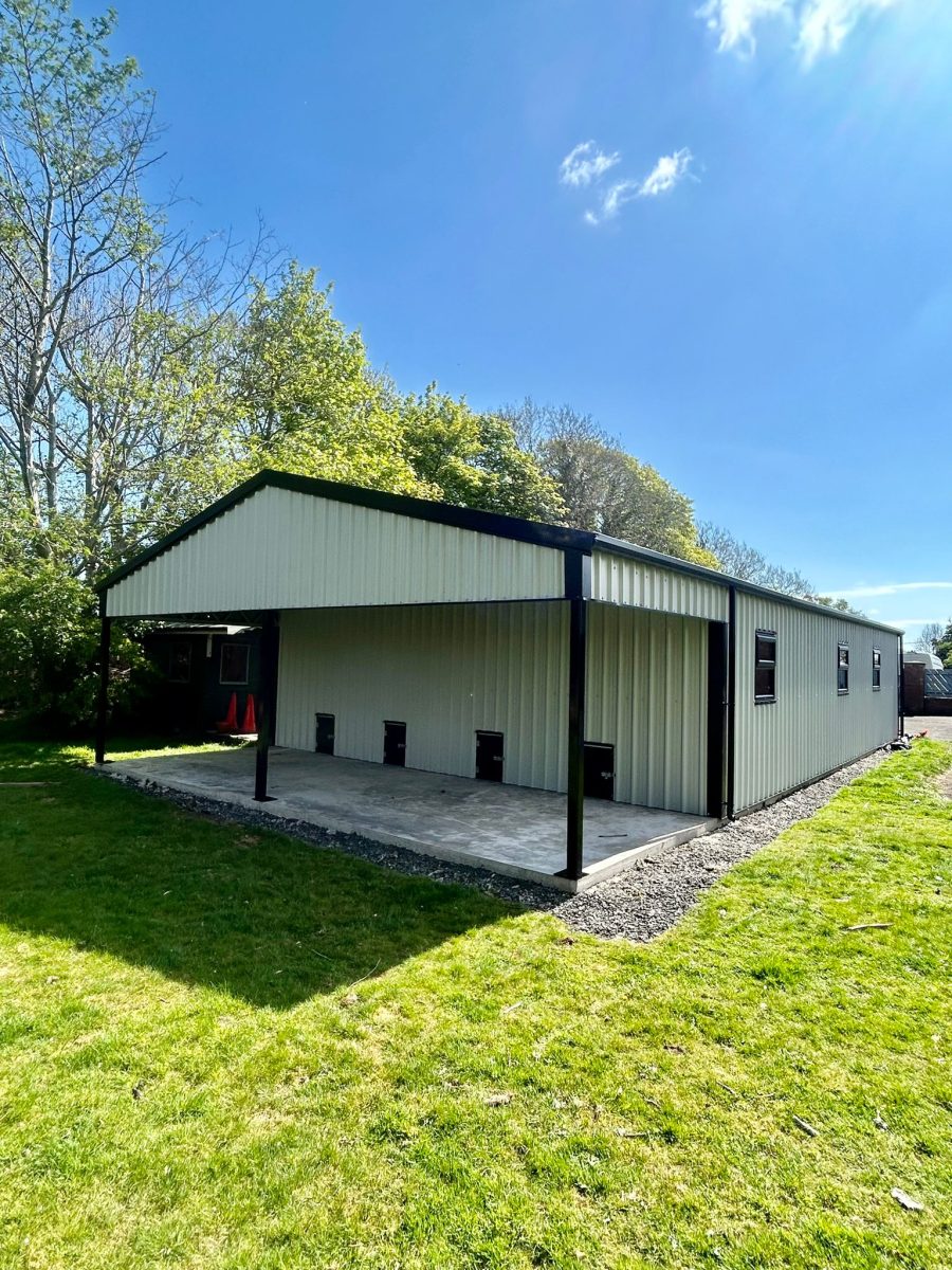 exterior of garden shed