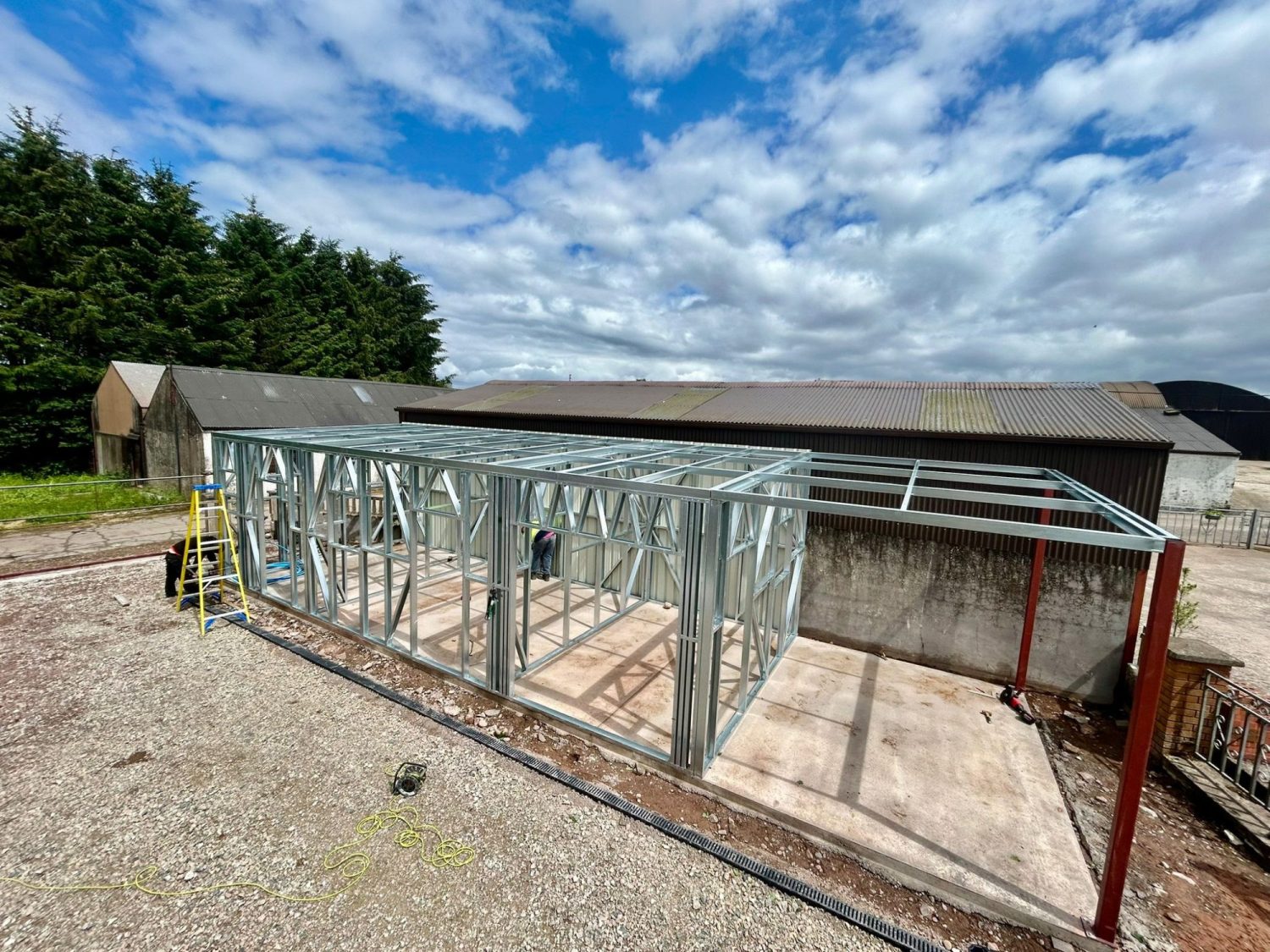 garden shed installation