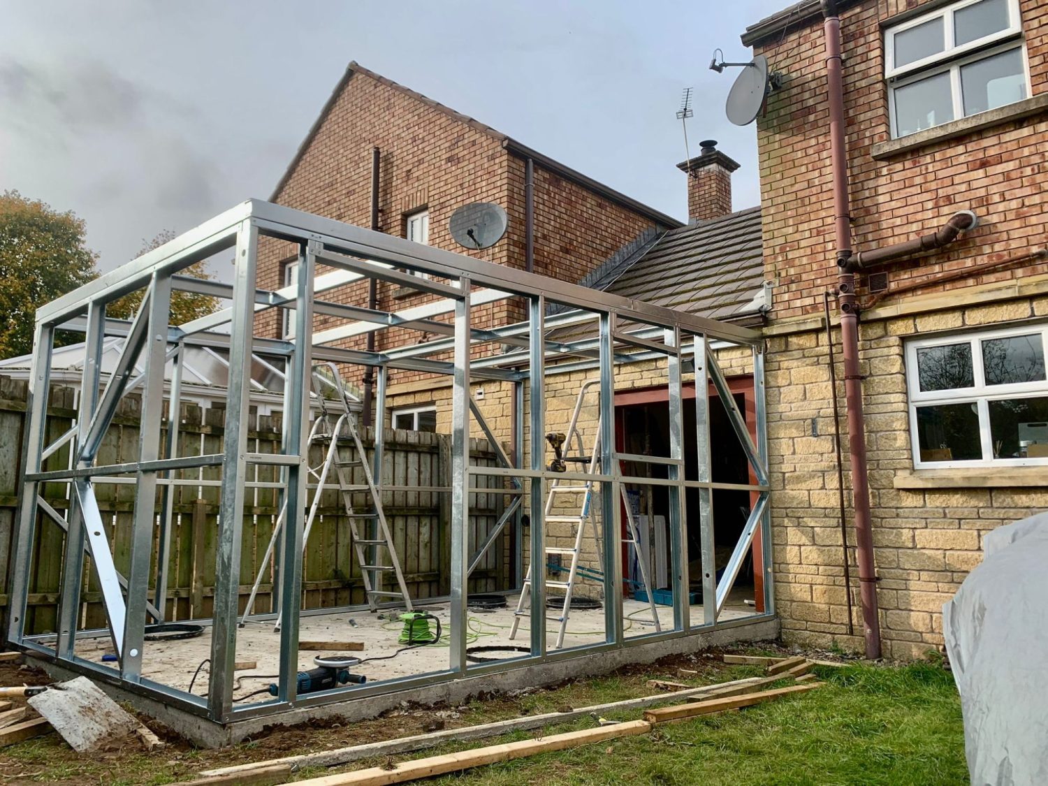 garden shed installation
