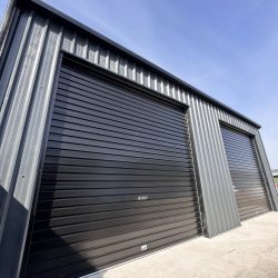 double garage doors for galvanised by MD Garden Sheds2GO
