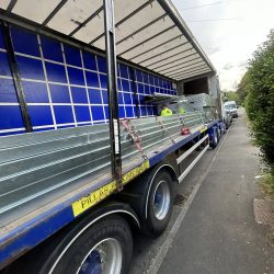 transporting galvanised steel sheds