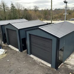 near birds eye view for garden sheds storage units