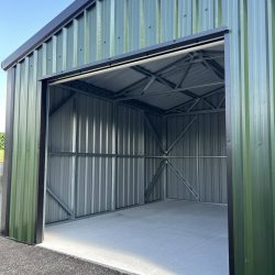 exterior of shed by MD Garden Sheds2GO door open