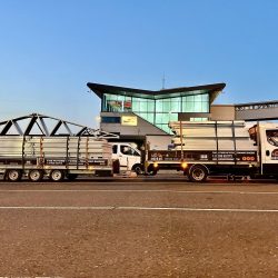 transporting galvanised steel sheds