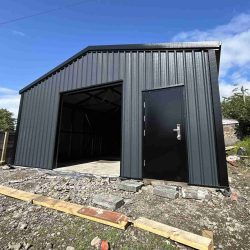 exterior of installed modular building