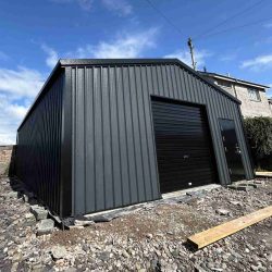 exterior of installed modular building