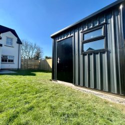 exterior of garden shed