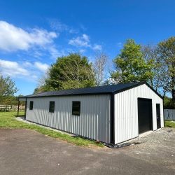 exterior of garden shed