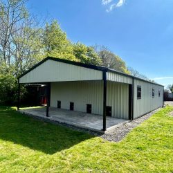 exterior of garden shed