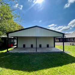 exterior of garden shed
