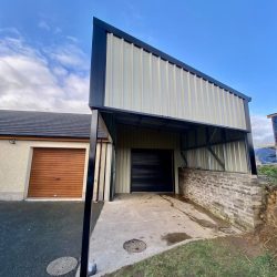 exterior of garden shed
