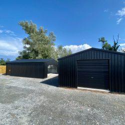 2 garden sheds exterior