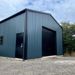 exterior of installed modular building